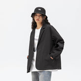 Unisex Jacket Vintage Overalls Jacket Men's and Women's Casual Suit Baggy Coat